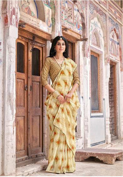 Kashvi Bahurani Fancy Wear Georgette Saree Collection